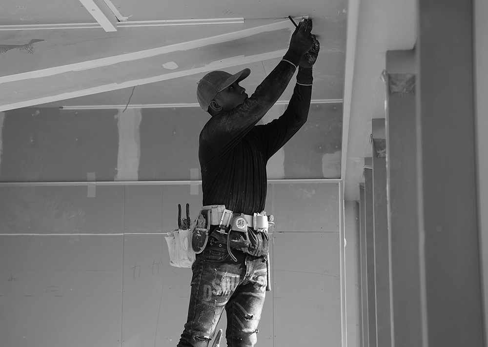 画像:ボード工事